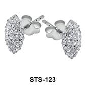 Shining Oval Stud Earring STS-123